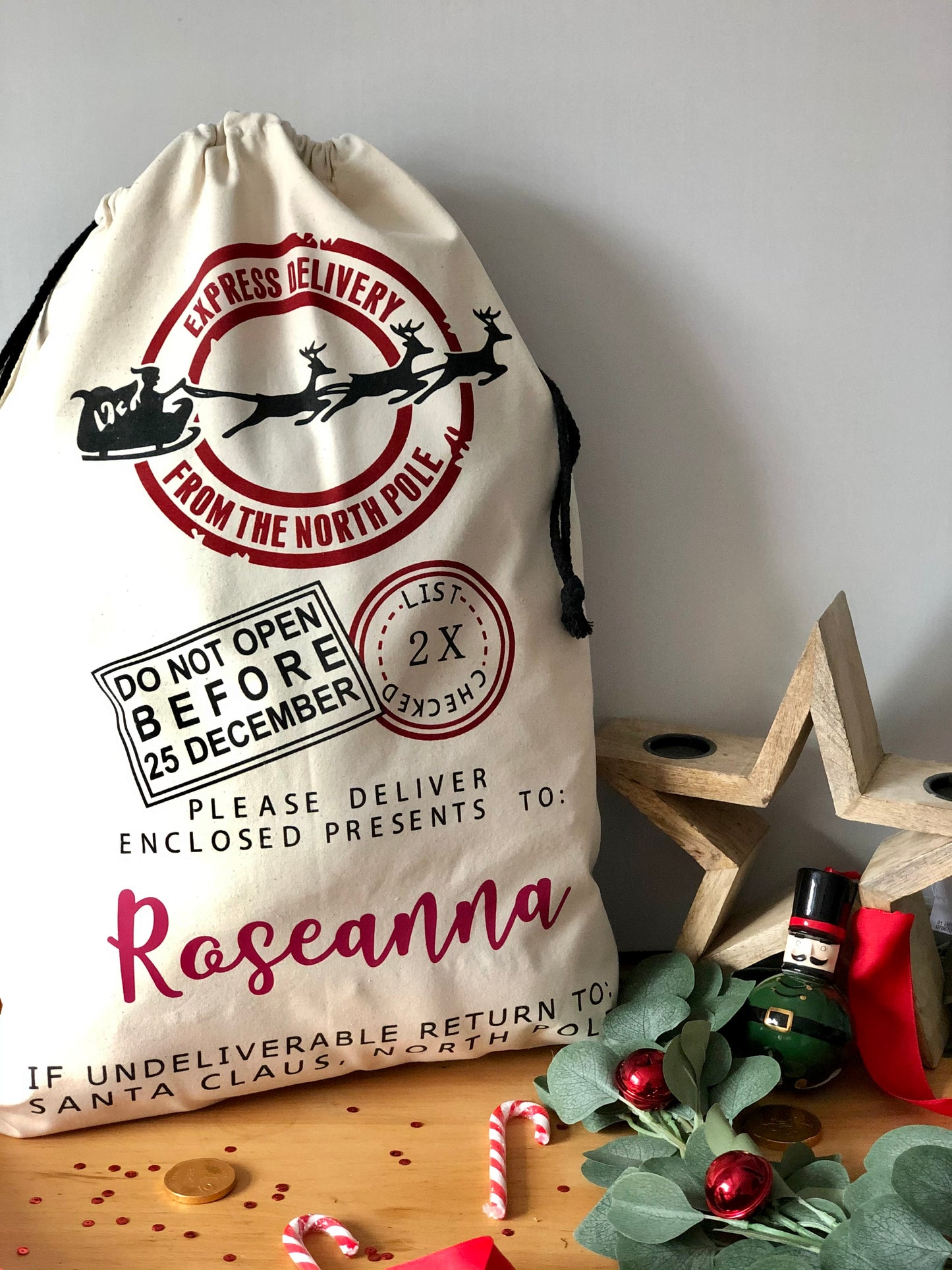 Personalised Christmas Sack XL