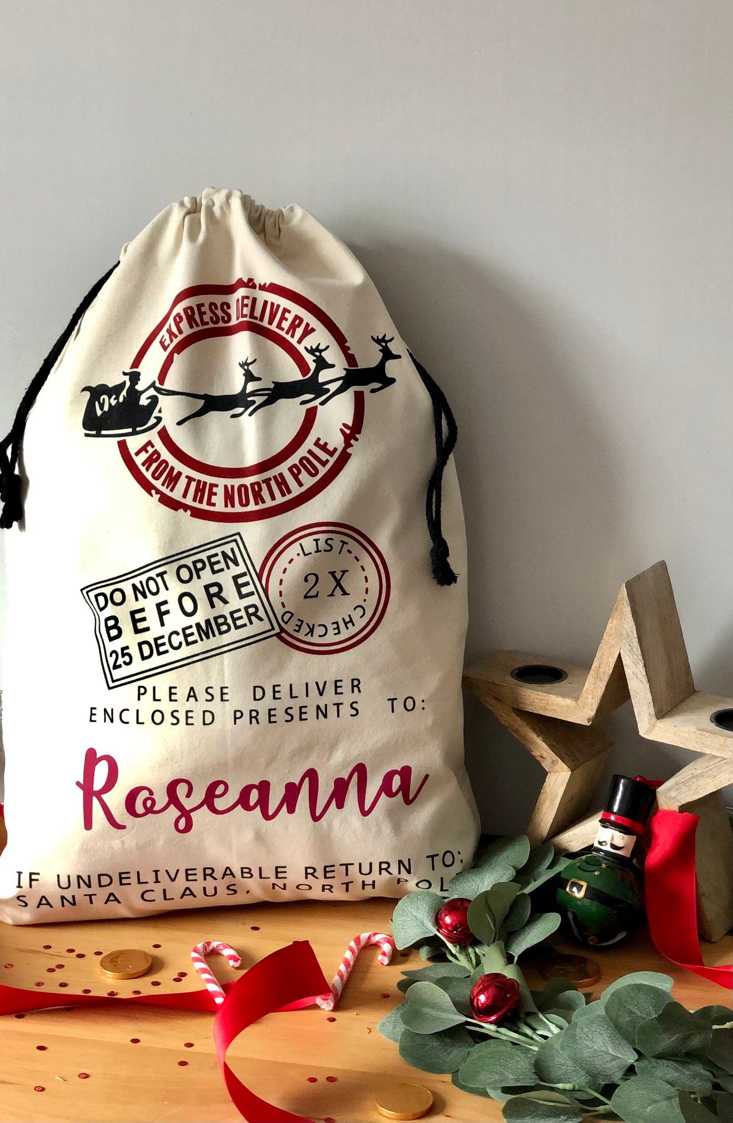 Personalised Christmas Sack XL