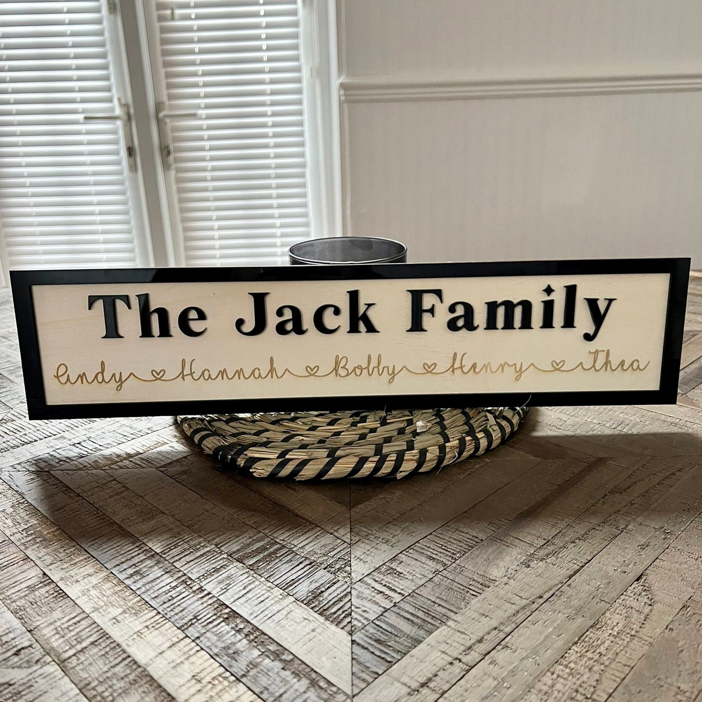 Personalised Family Sign