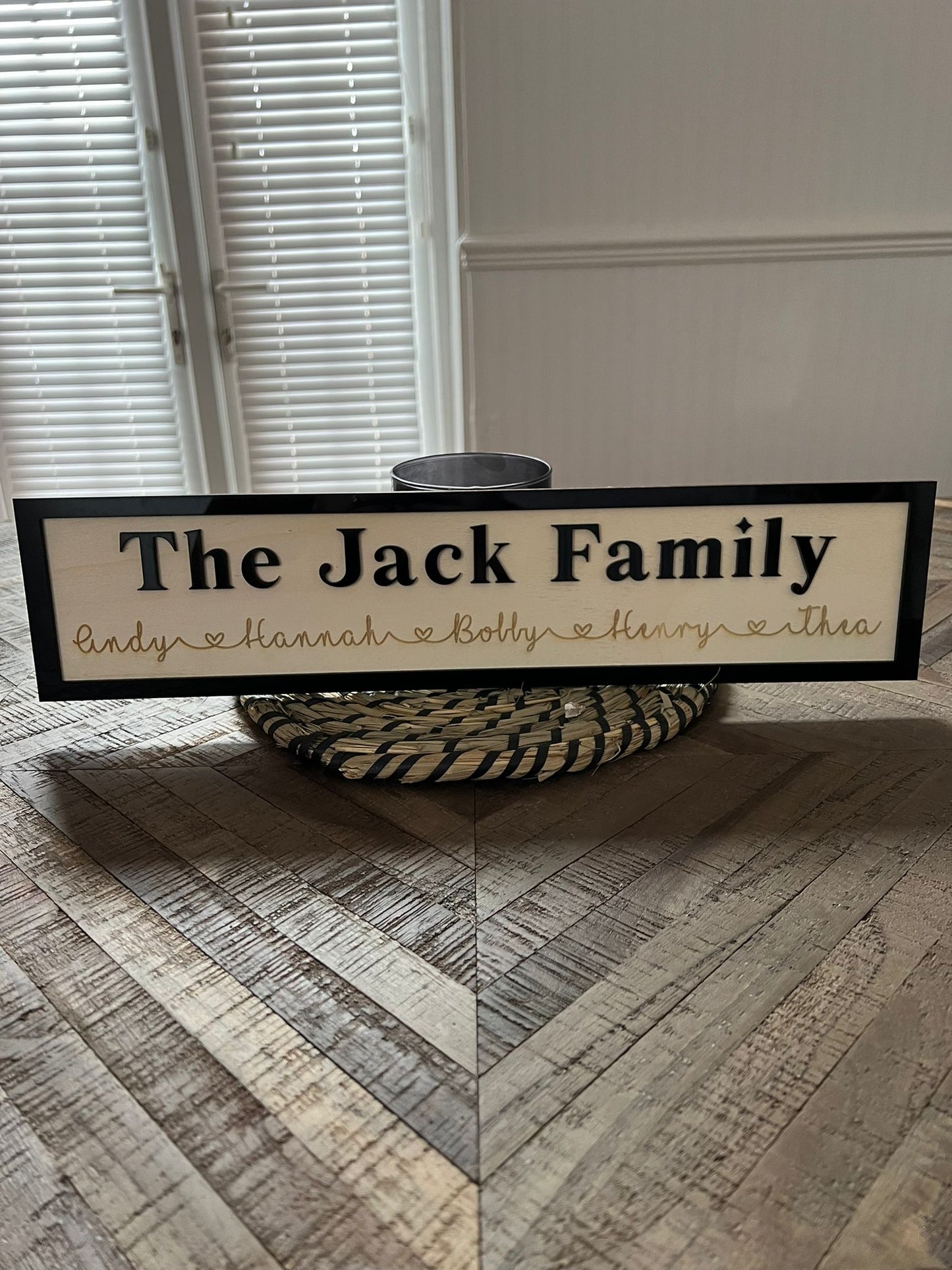 Personalised Family Sign