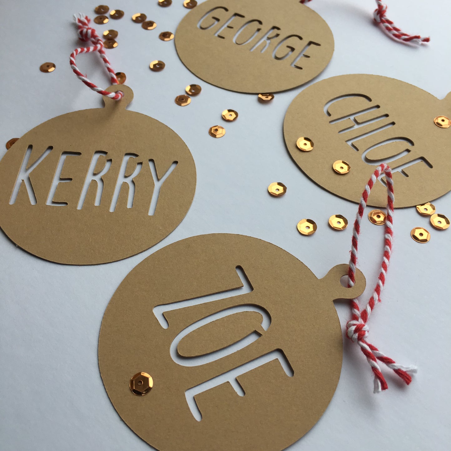 6x Christmas Gift Tags