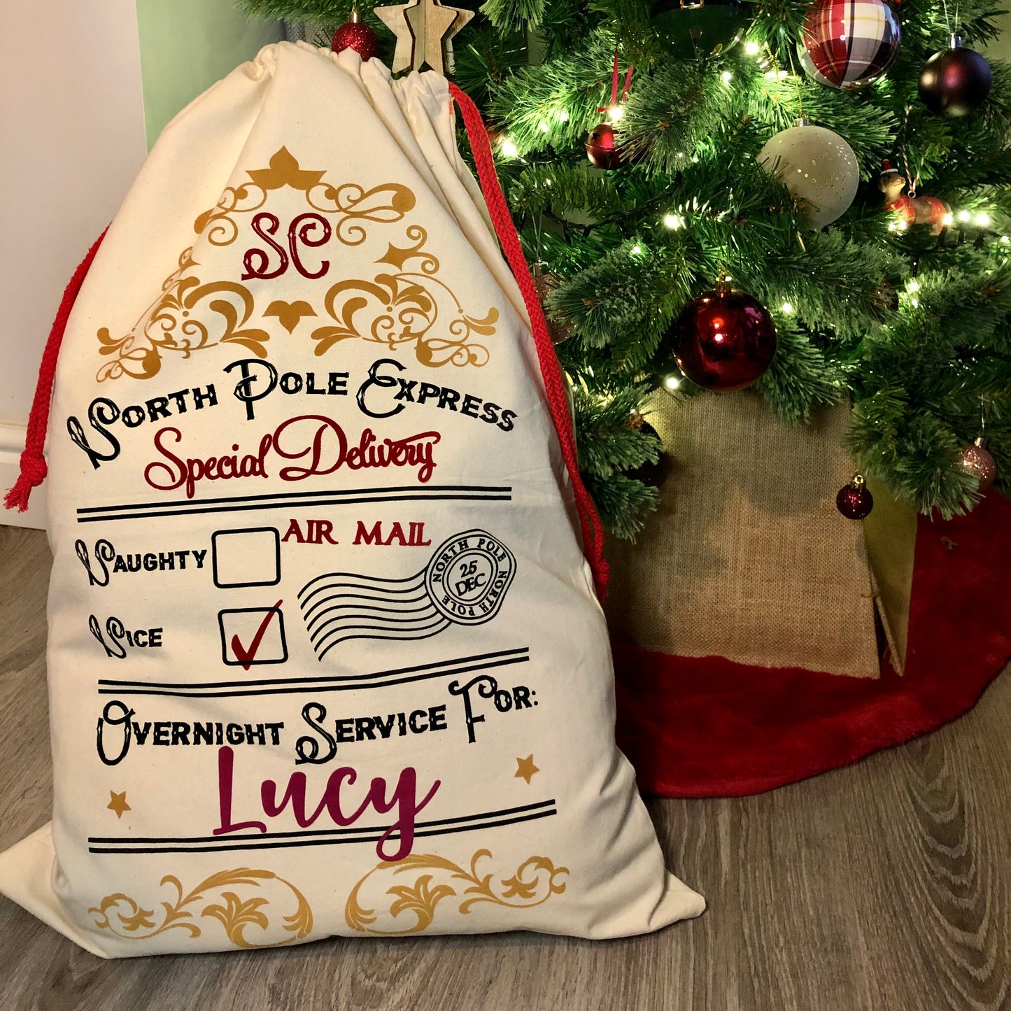 Personalised Christmas Sack XL