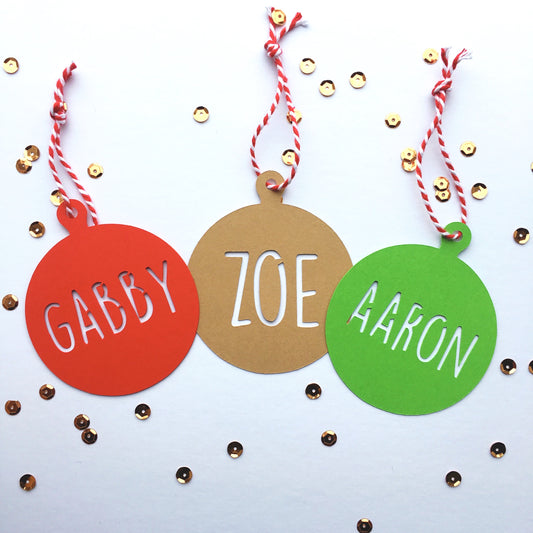 6x Christmas Gift Tags