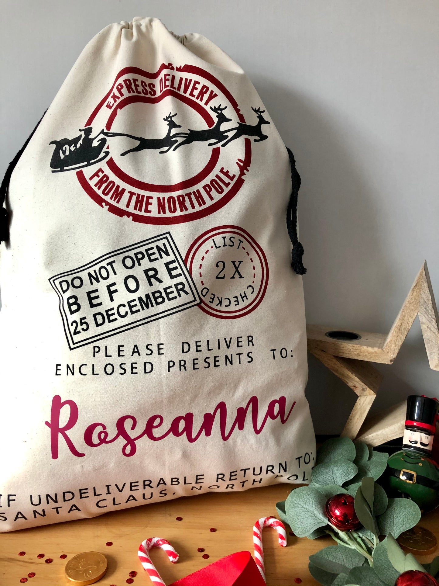 Personalised Christmas Sack XL